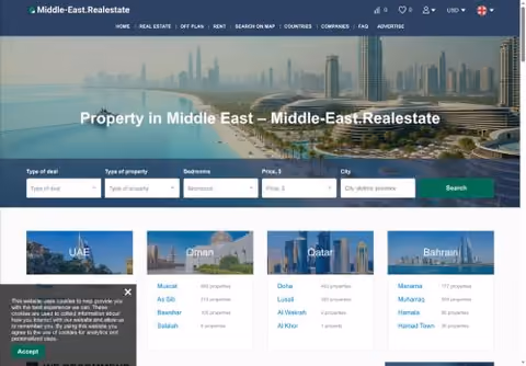 Главная страница middle-east.realestate