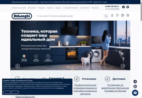 Главная страница delonghionline.ru
