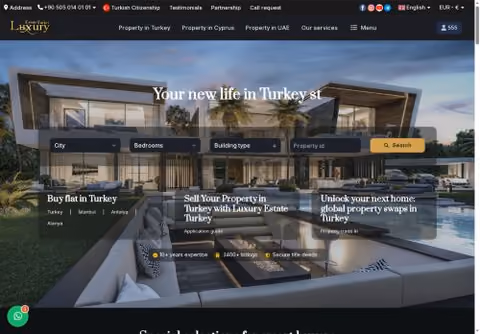 Главная страница luxuryestateturkey.com