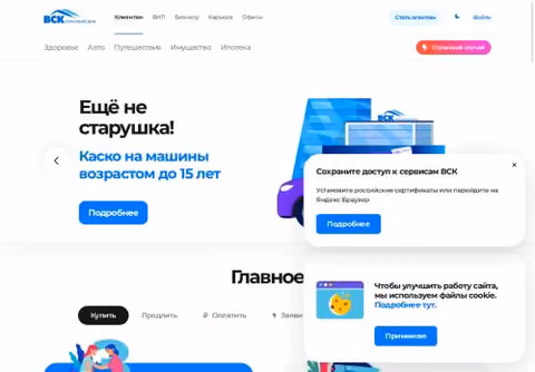 Главная страница vsk.ru