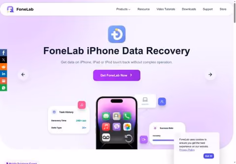 Главная страница fonelab.com