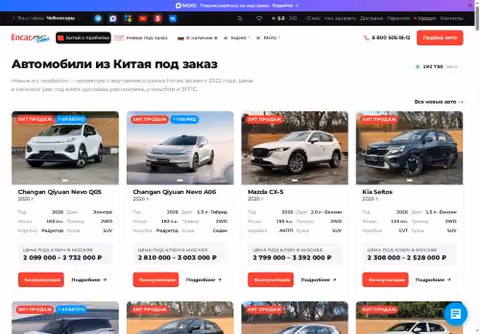 Главная страница encarrus-china.ru