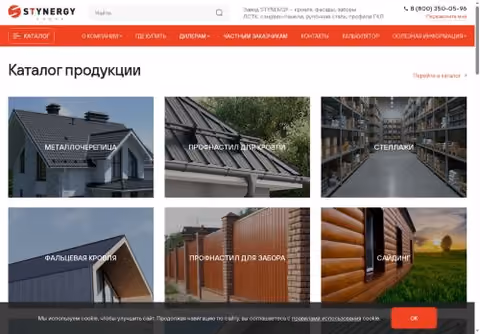 Главная страница stynergy.ru