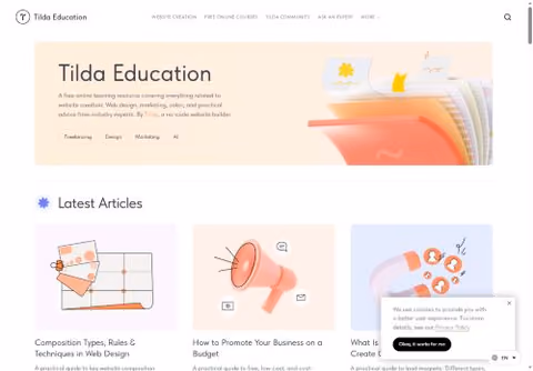 Главная страница tilda.education