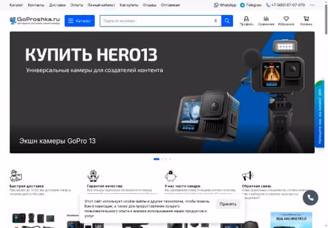 Главная страница goproshka.ru